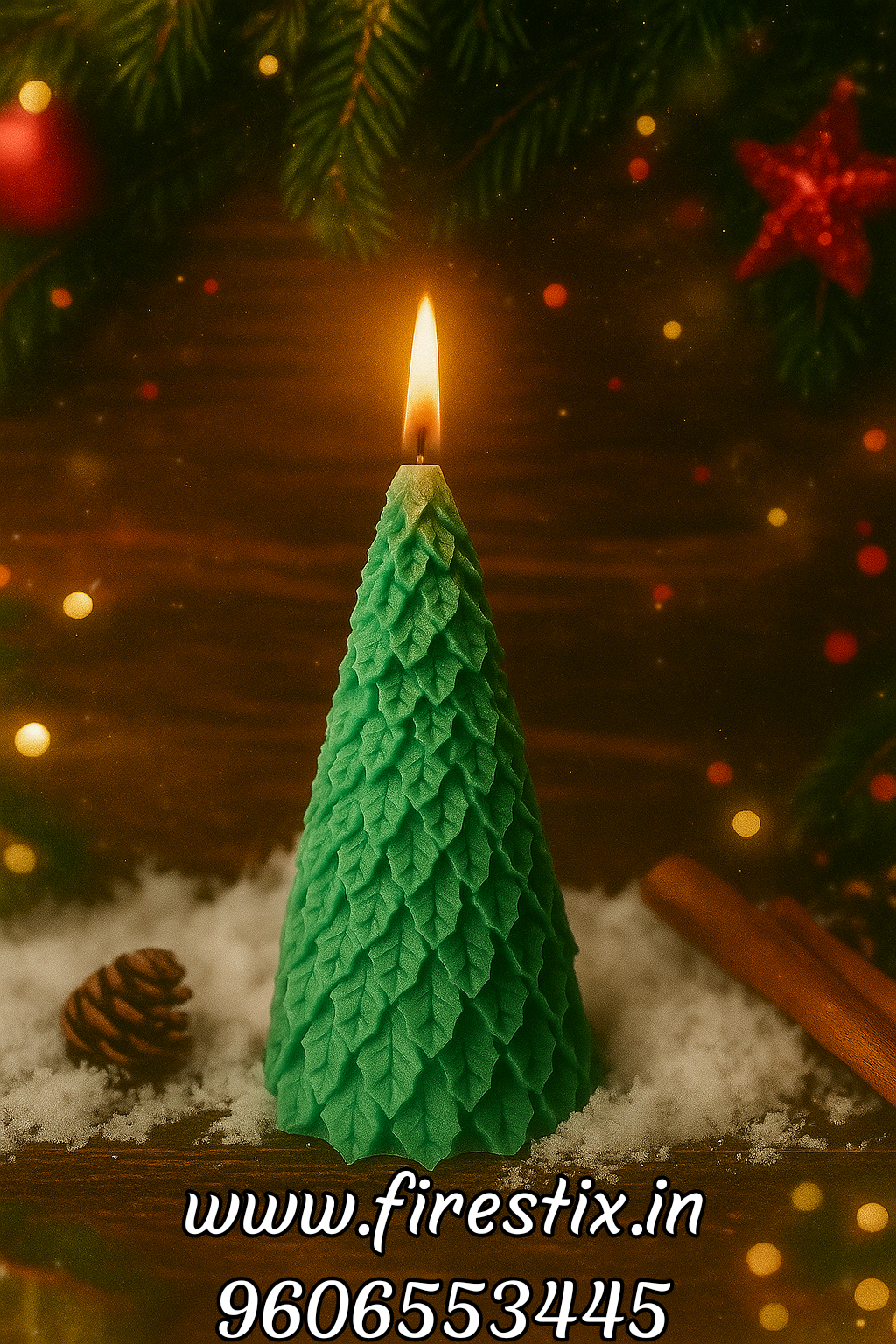 Spruce Christmas Tree Candle