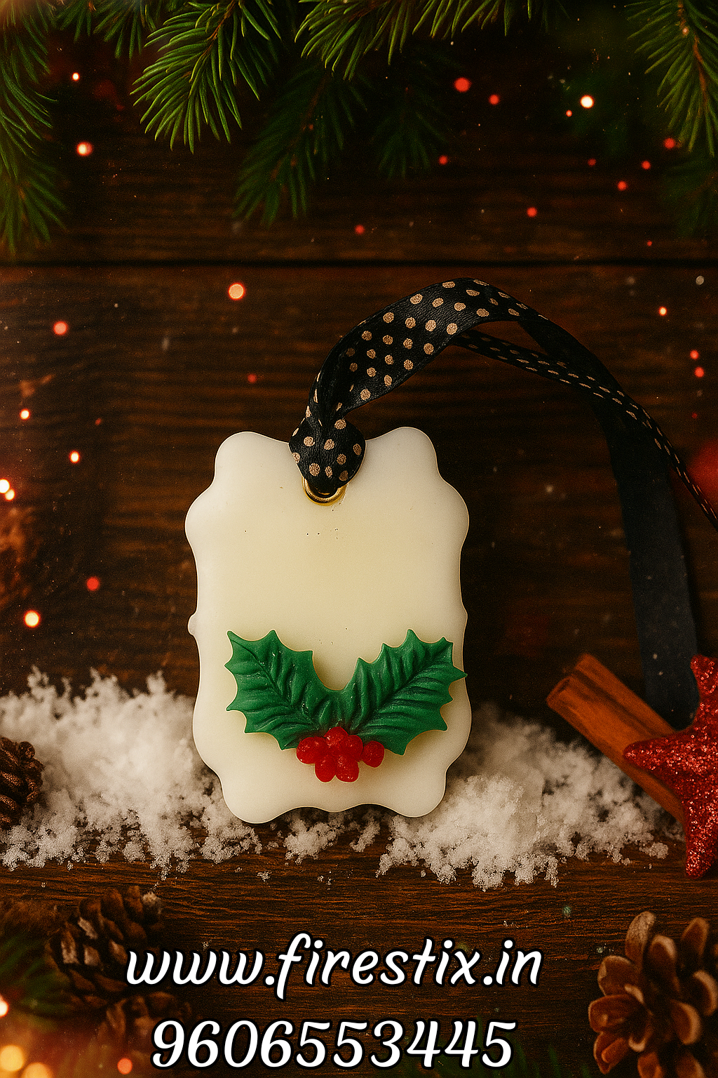 Christmas Holly Wax Sachet