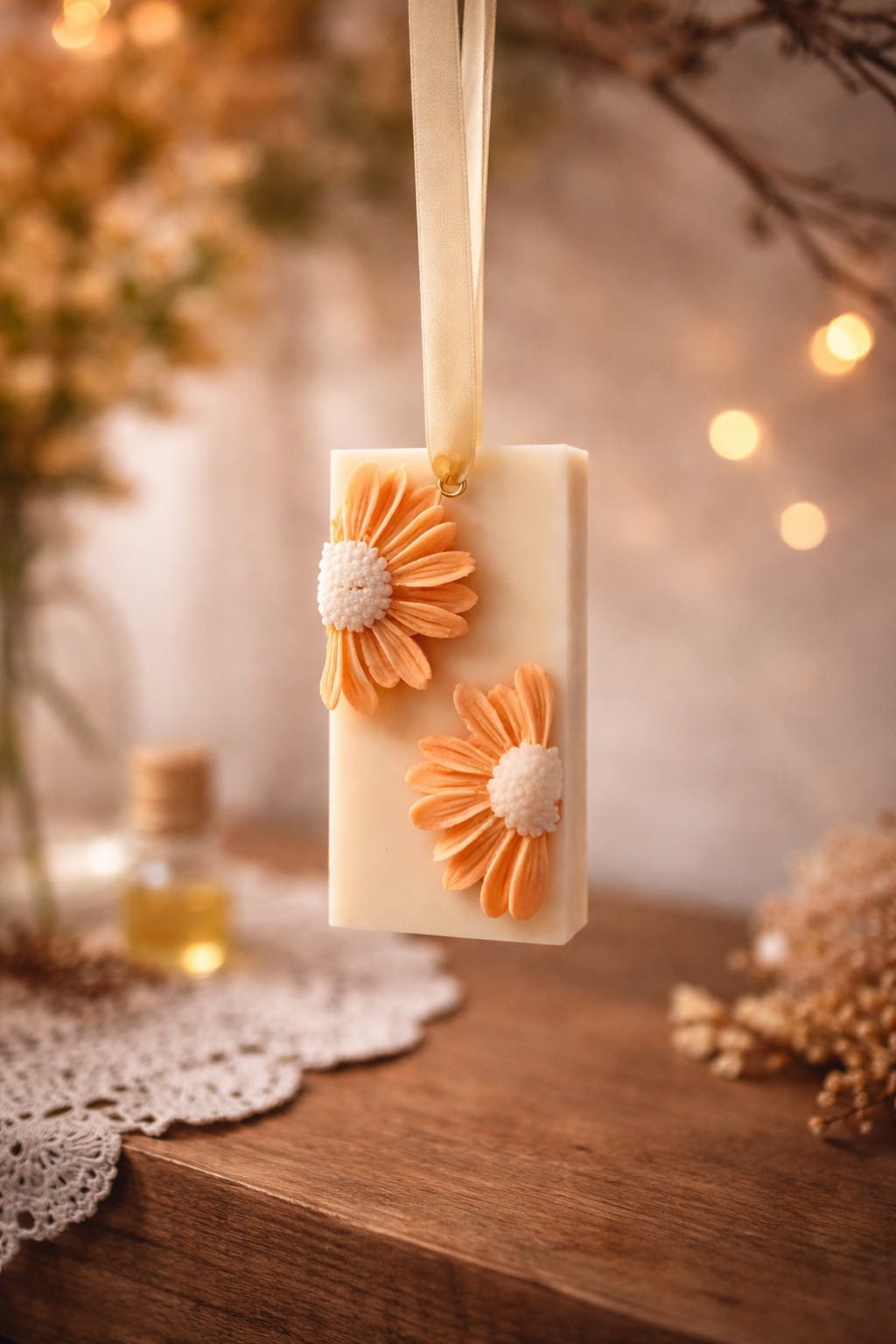 Wax sachet with daisy flower(pack of 2)