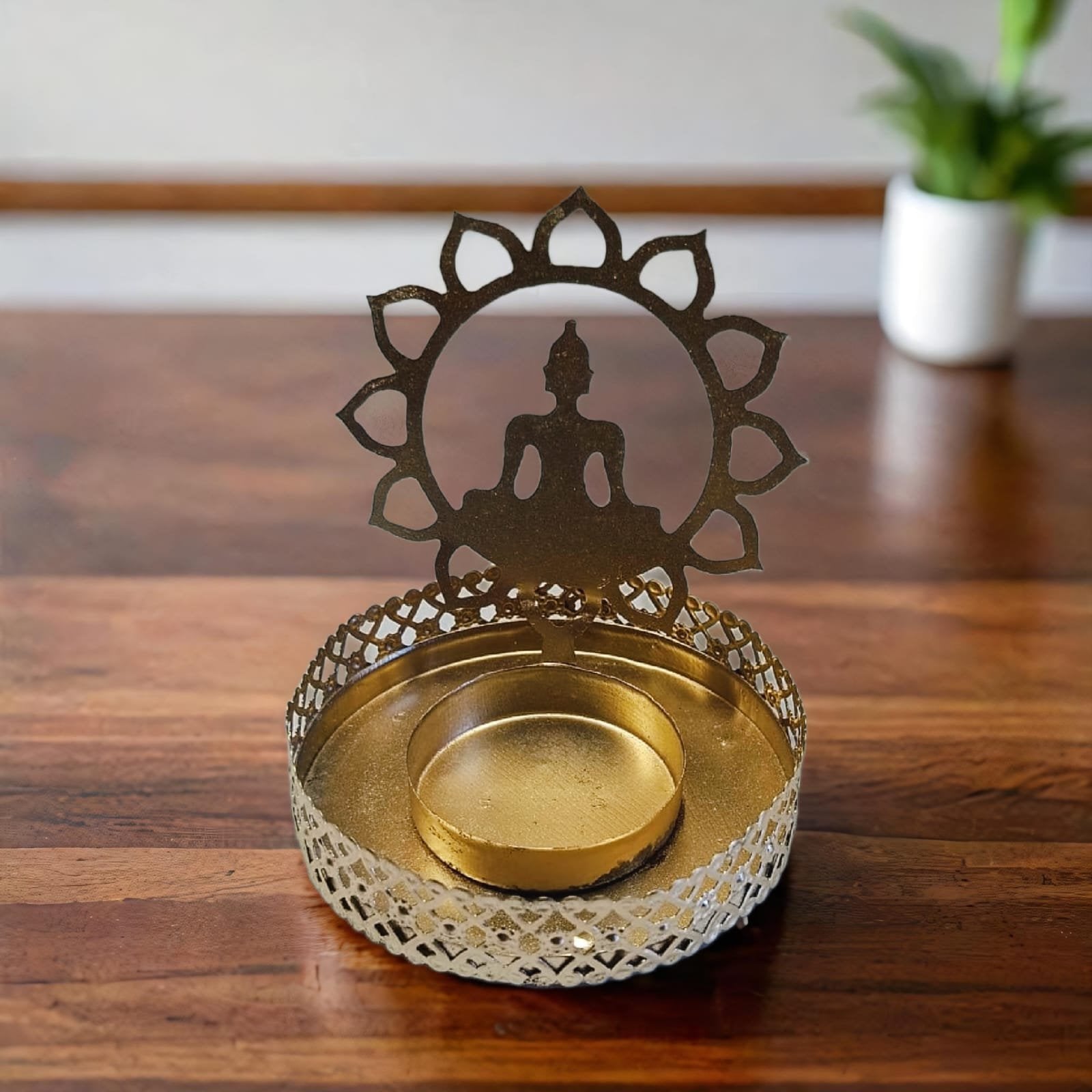 Designer Metal T lite Holder