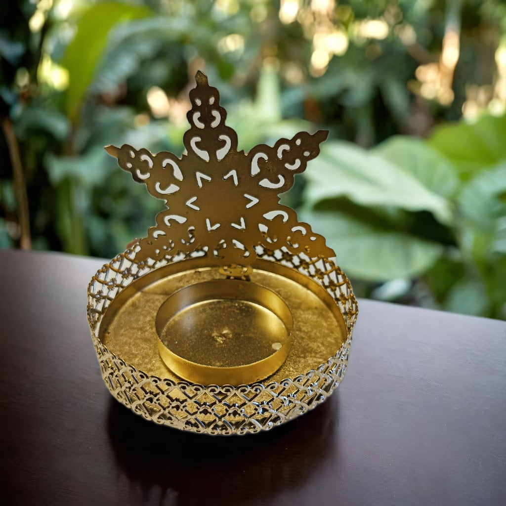 Designer Metal T lite Holder