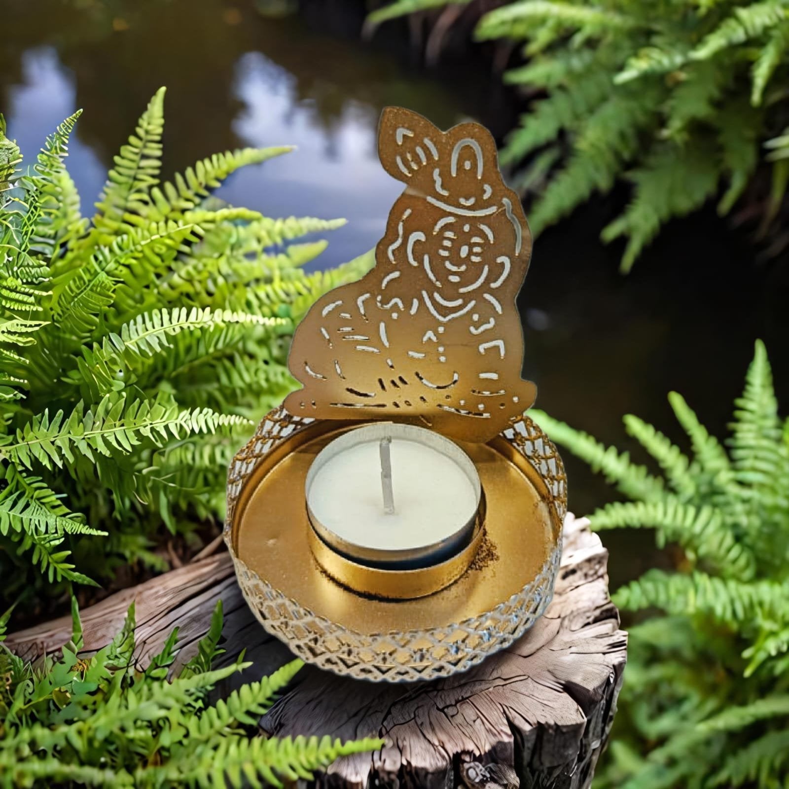 Designer Metal T lite Holder