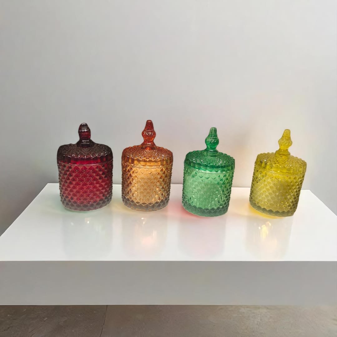 Candy Glass Jar Candle