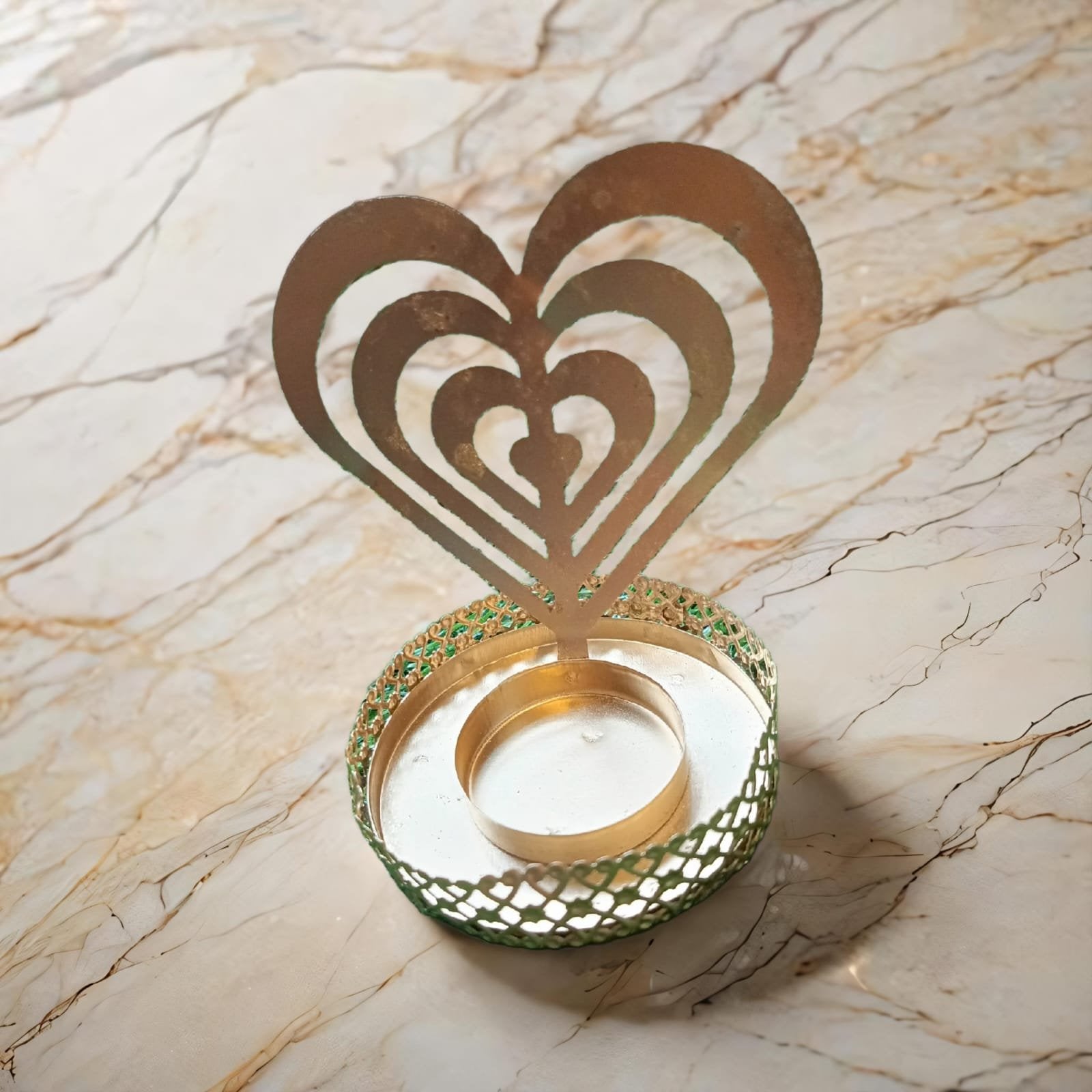 Designer Metal T lite Holder