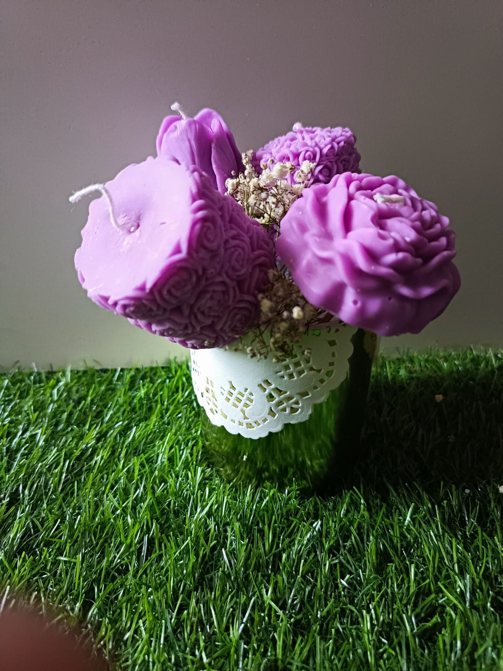 Flowers in a Golden Tin