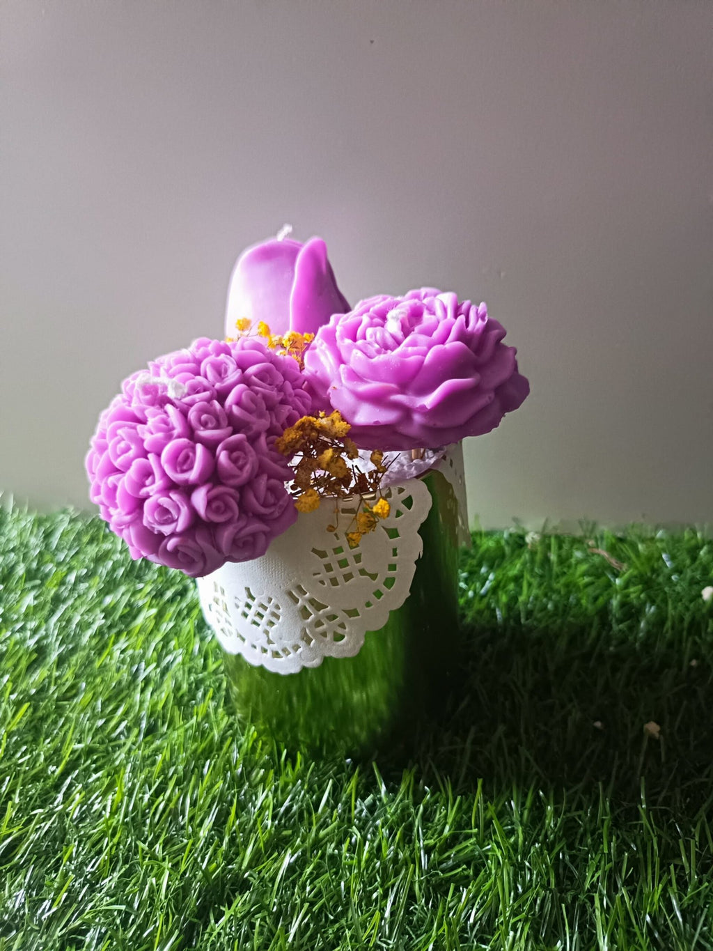 Flowers in a Golden Tin