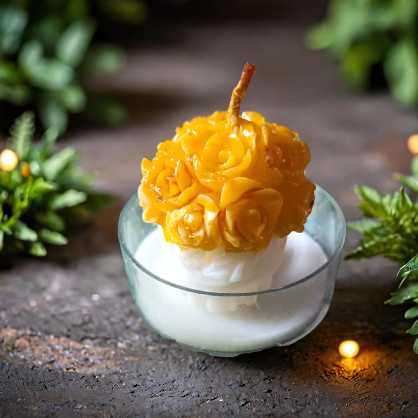 Golden Rose Tlite Candle