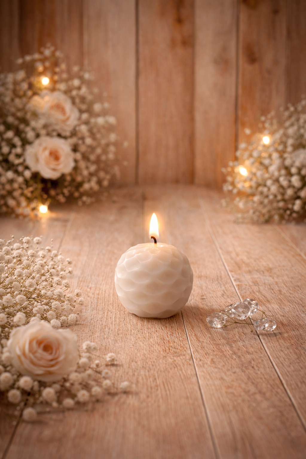 Frosted Sphere candle