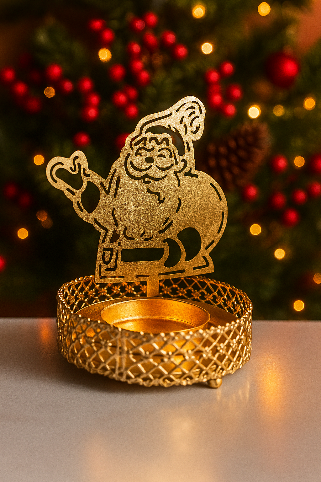 Designer Metal T lite Holder