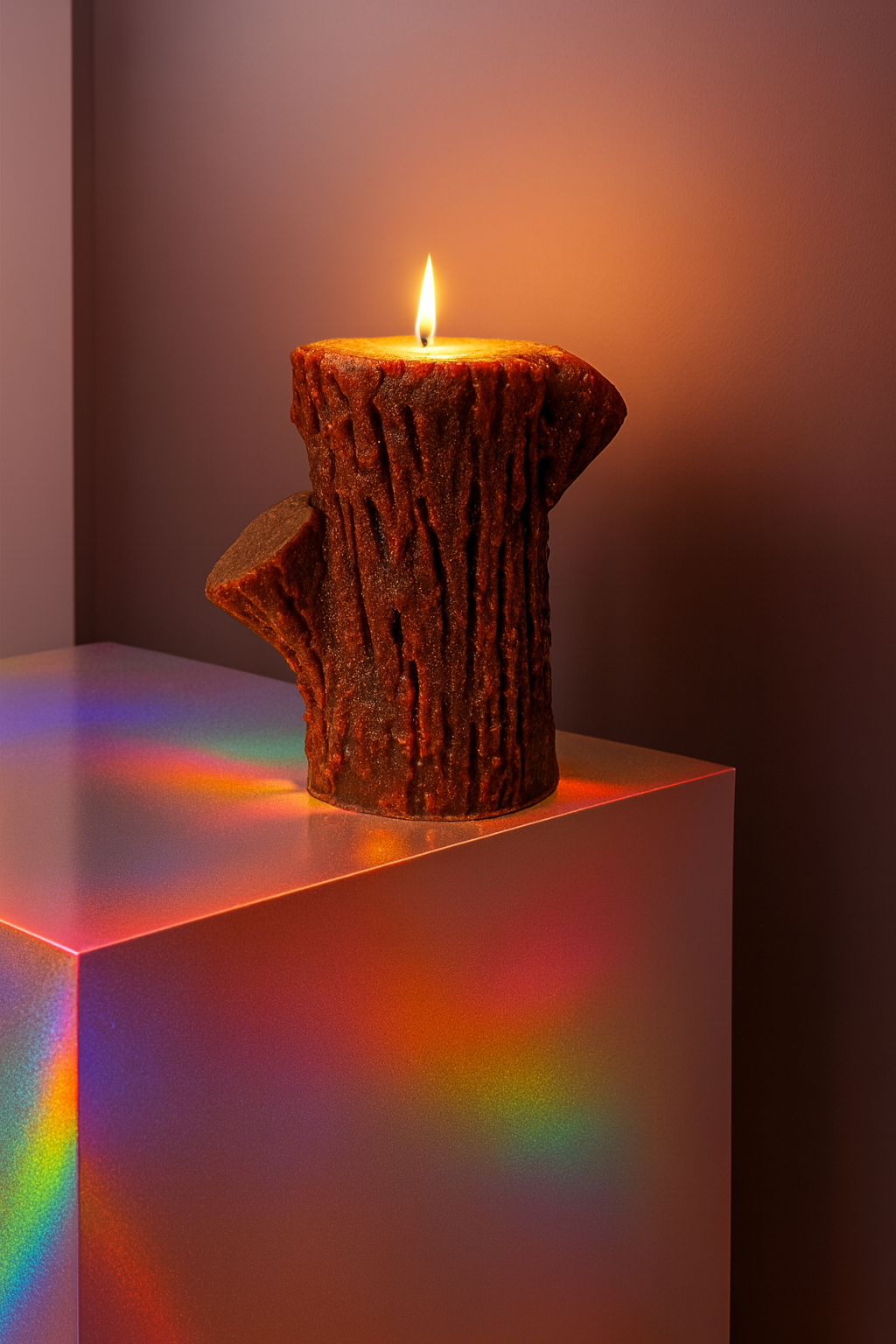 Bark Pillar Candle