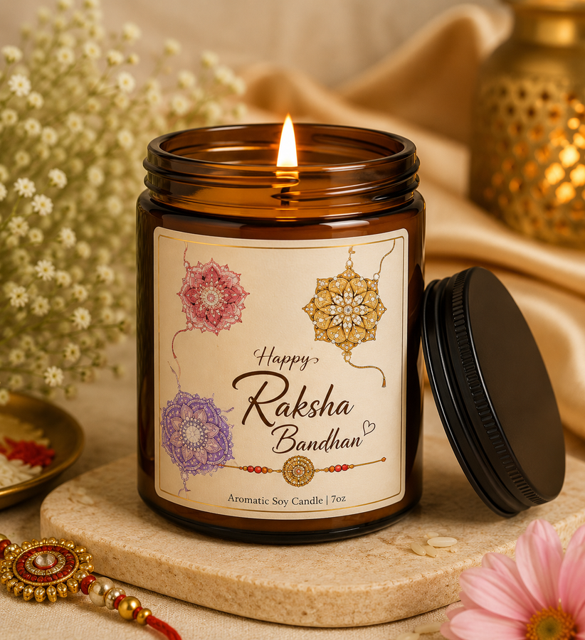 FireStix Raksha Bandhan Scented Soy Wax Candle