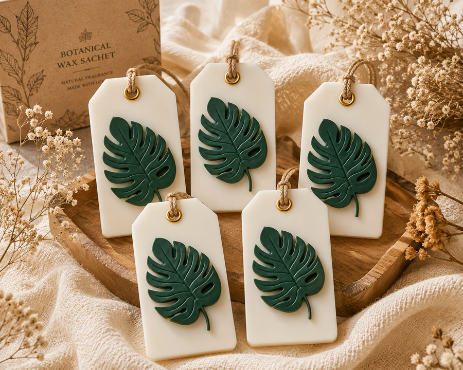 Luxury Botanical leaf Wax Sachet pack of 5