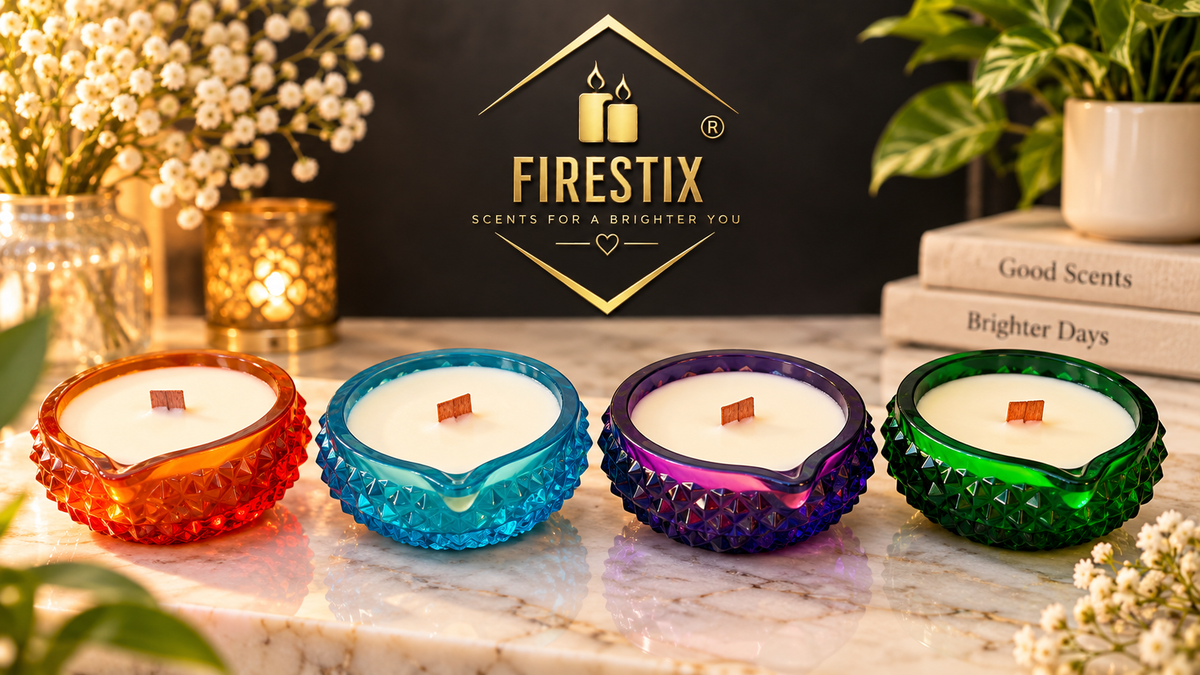 Glass Diya Candles (pack of 4)