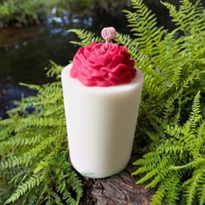 Textured Bloom Candle